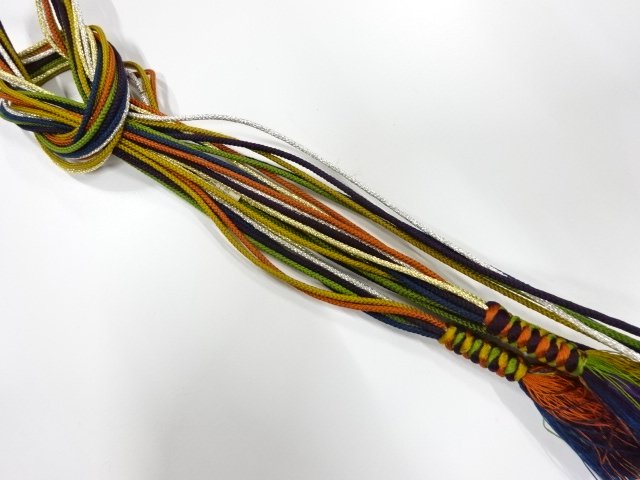 未使用品　正絹　手組帯締め